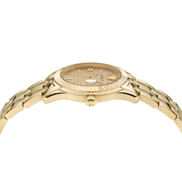 Versace Greca Time Gold Stainless Steel Gold Dial Quartz Watch for Gents - VE3K00522 - Image 6