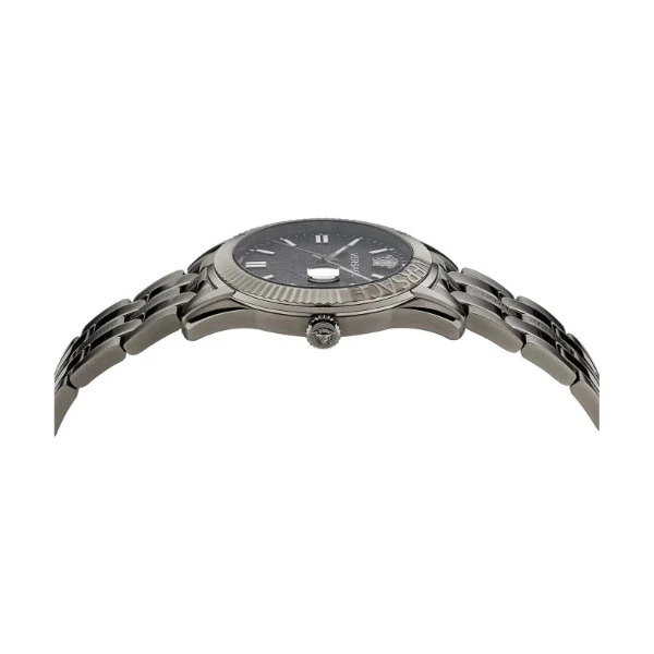 Versace Greca Time Two-tone Stainless Steel Black Dial Quartz Watch for Gents - VE3K00622 - Image 2