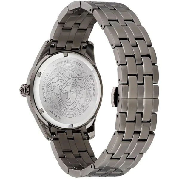 Versace Greca Time Two-tone Stainless Steel Black Dial Quartz Watch for Gents - VE3K00622 - Image 3