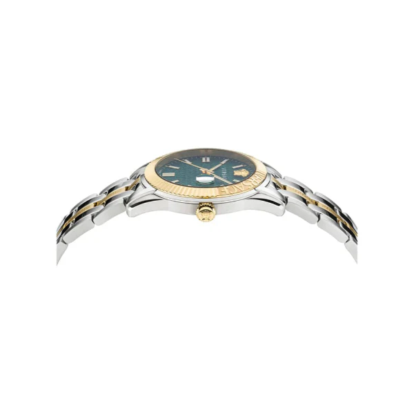Versace Greca Time Two-tone Stainless Steel Green Dial Quartz Watch for Gents - VE3K00422 - Image 2