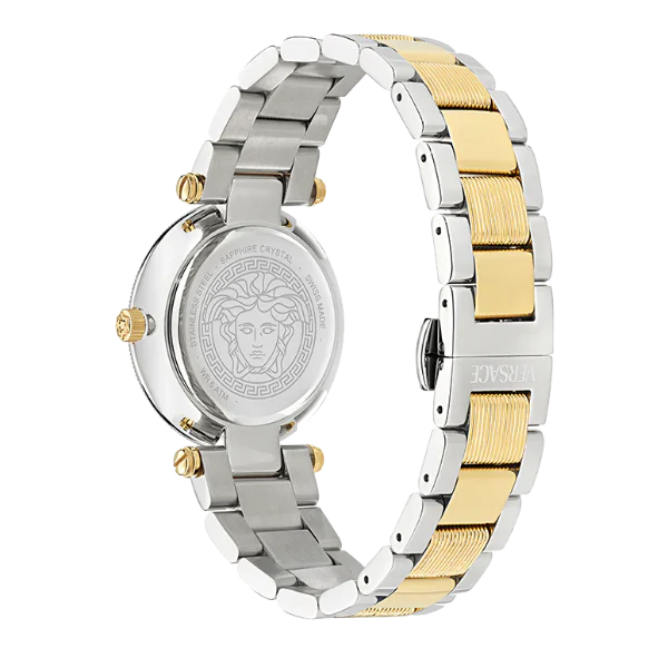 Versace Reve Two-tone Stainless Steel Gold Dial Quartz Watch for Ladies - VE8B00324 - Image 2