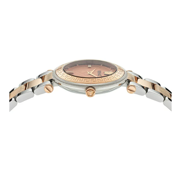 Versace Reve Two-tone Stainless Steel Rose Gold Dial Quartz Watch for Ladies - VE8B00424 - Image 3