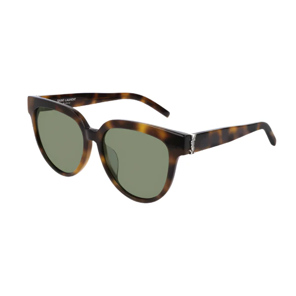 YSL SLM28/F Havana Brown Cat‑Eye Sunglasses – SLM28/F 005 (55‑16)