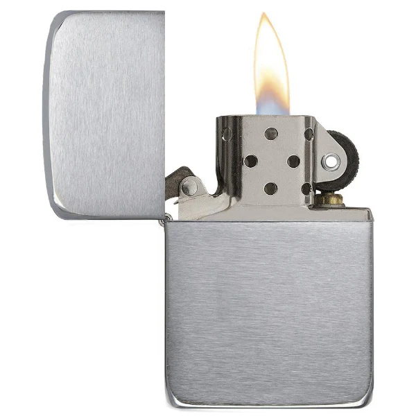 Zippo 1941-Replica Brushed Chrome Lighter - Image 2