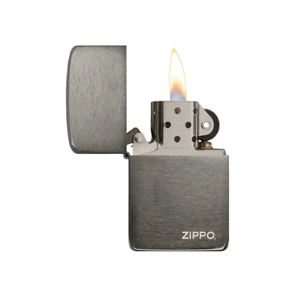 Zippo Black Ice 1941 Replica With Zippo Logo Lighter - Image 2