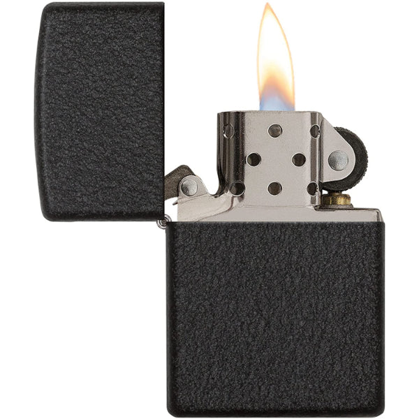 Zippo Classic Black Crackle Lighter - Image 2