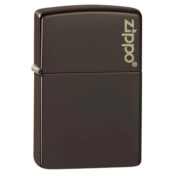 Zippo Classic Brown Logo Lighter