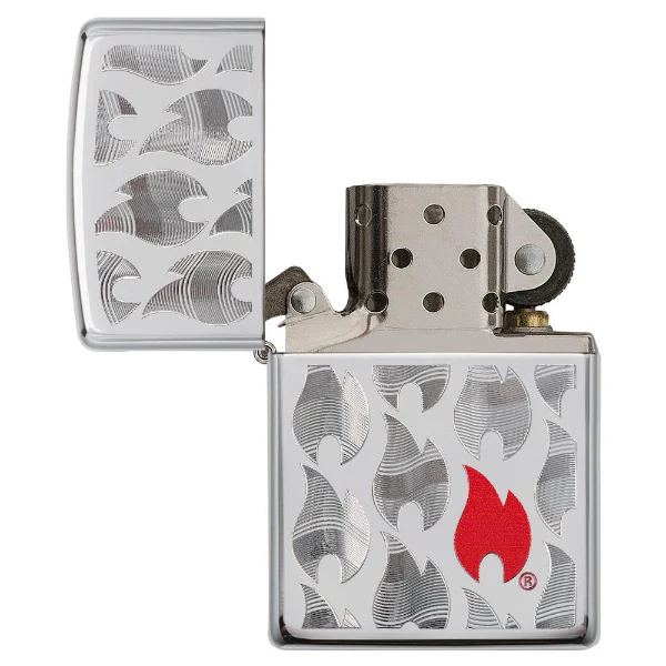 Zippo Classic Flames Design Lighter - Image 2