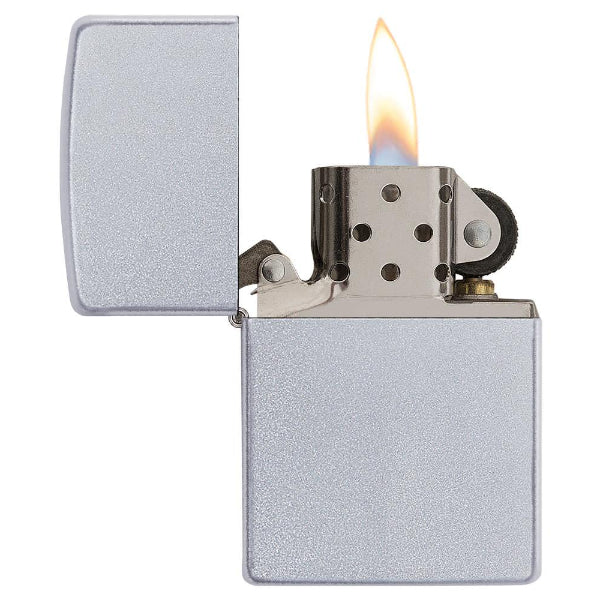 Zippo Classic Satin Chrome Lighter - Image 2