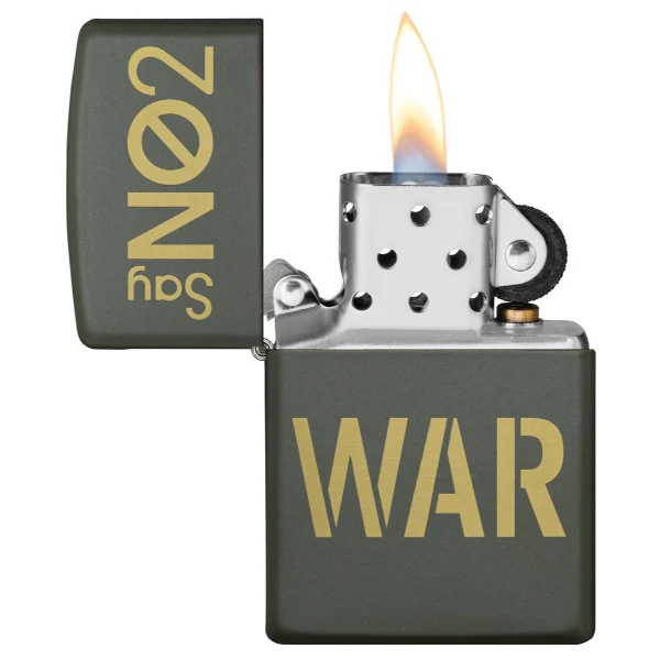 Zippo Classic Say No To War Lighter - Image 2